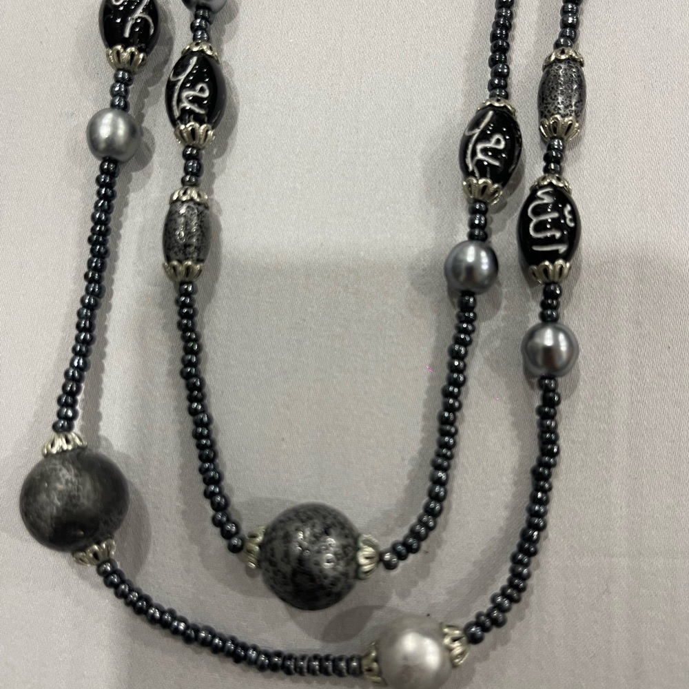 Black and gray necklace